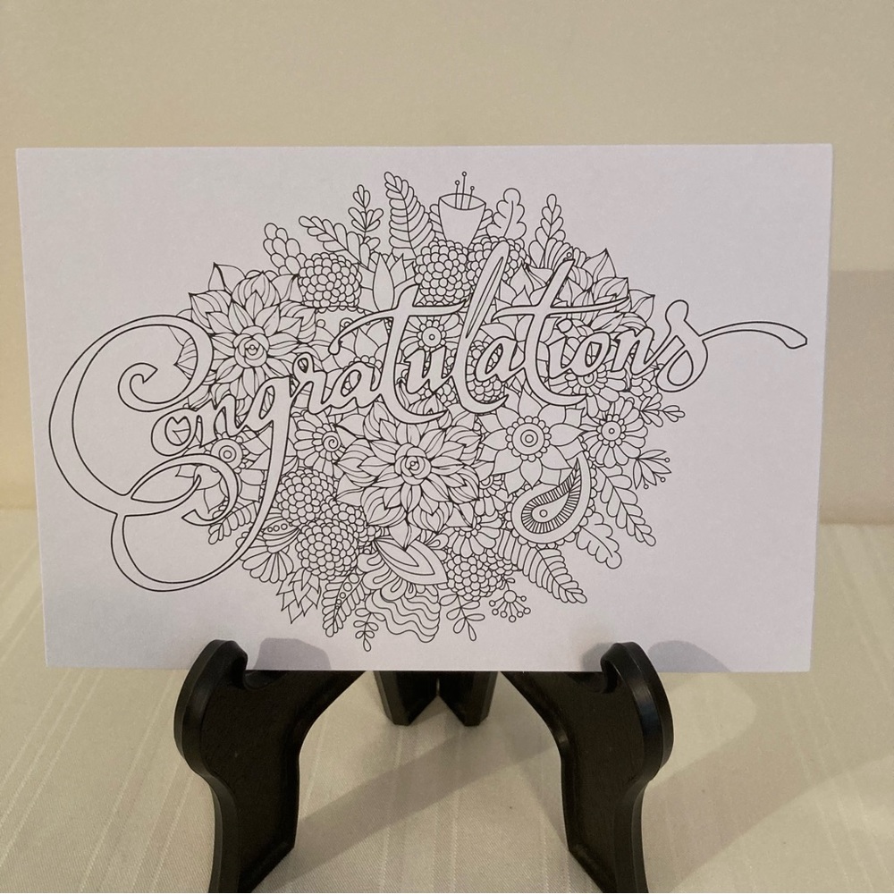 WAMA Coloring Postcards by Ganz  Congratulations Cards